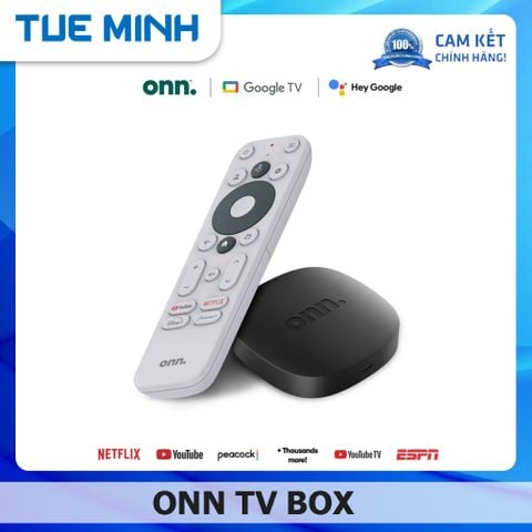 Android TV Box Onn. GoogleTV, Netflix 4K cấp phép