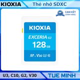 Thẻ nhớ SD 128GB KIOXIA Exceria G2 SDXC, U3, V30 sử dụng cho máy ảnh số