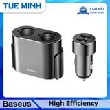 Bộ chia cổng 12V và 2 cổng sạc USB 5V Baseus High Efficiency One to Two Cigarette Ligher