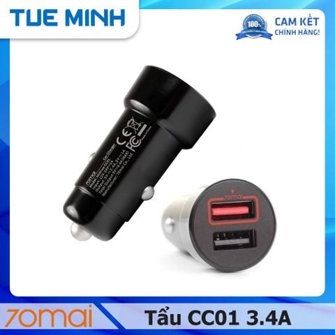 Tẩu sạc ô tô chuyển nguồn 70mai CC01 3.4A max
