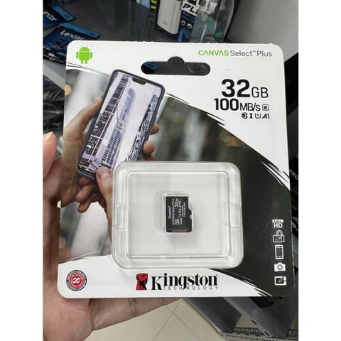 Thẻ nhớ MicroSD Kingston - 100MB Canvas Select Plus chính hãng