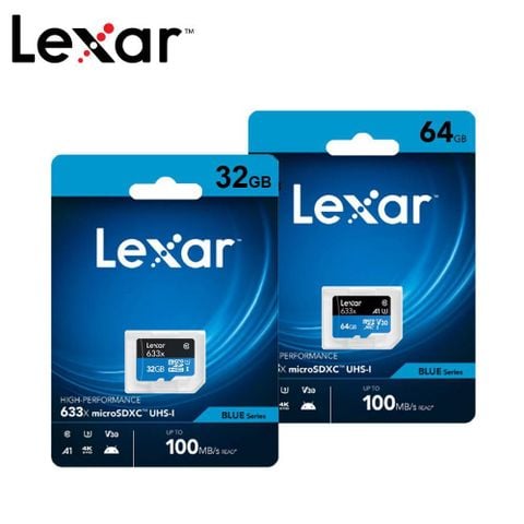 Thẻ nhớ Micro SD Lexar - SDXC UHS-I High Performance 633x 100MB/s U3