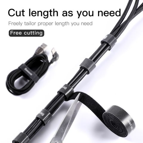 Dây dán dùng cố định cáp Baseus Rainbow Circle Velcro Straps