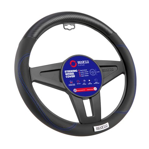 Bọc vô lăng cao cấp cho xe ô tô Sparco SPS122 - Hàng chính hãng
