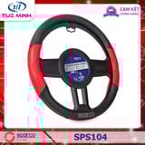 Bọc vô lăng cao cấp cho xe ô tô Sparco SPS104 - Hàng chính hãng