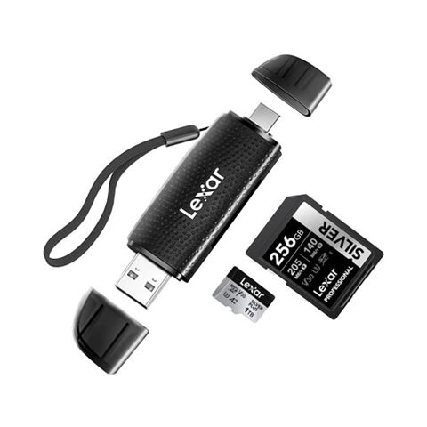 Đầu đọc thẻ nhớ Lexar LRW310X Dual Slot Card Reader SD và MicroSD
