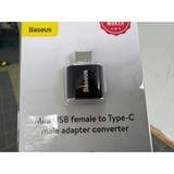 Adapter chuyển đổi cổng USB A sang USB Type C hàng chính hãng Baseus