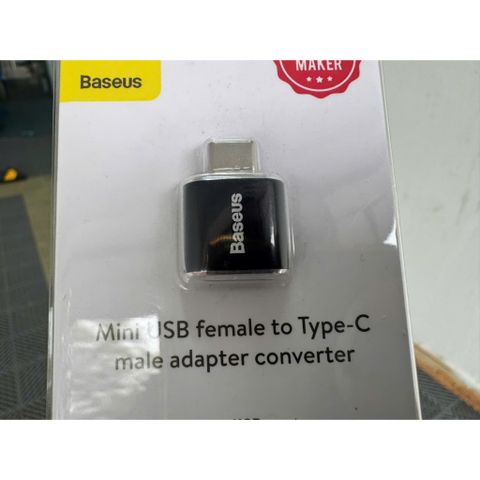 Adapter chuyển đổi cổng USB A sang USB Type C hàng chính hãng Baseus