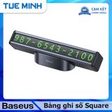 Bảng ghi số điện thoại Baseus Square Bar Temporary Parking Number Plate
