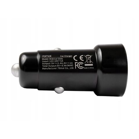 Tẩu sạc ô tô chuyển nguồn 70mai CC01 3.4A max
