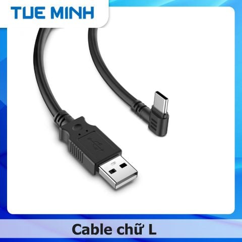 Cáp chữ L chuẩn Cable USB Type C cho Camera hành trình