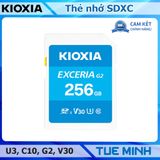 Thẻ nhớ SD 256GB KIOXIA Exceria G2 SDXC, U3, V30 sử dụng cho máy ảnh số