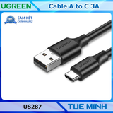 Cáp sạc nhanh Type C UGREEN US287 – Dòng sạc tối đa 3A