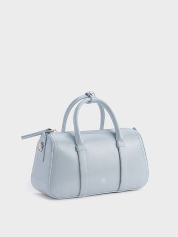 Túi Xách Tay Dáng Trống Tidy Mơ Size 22 - Xanh Ghi