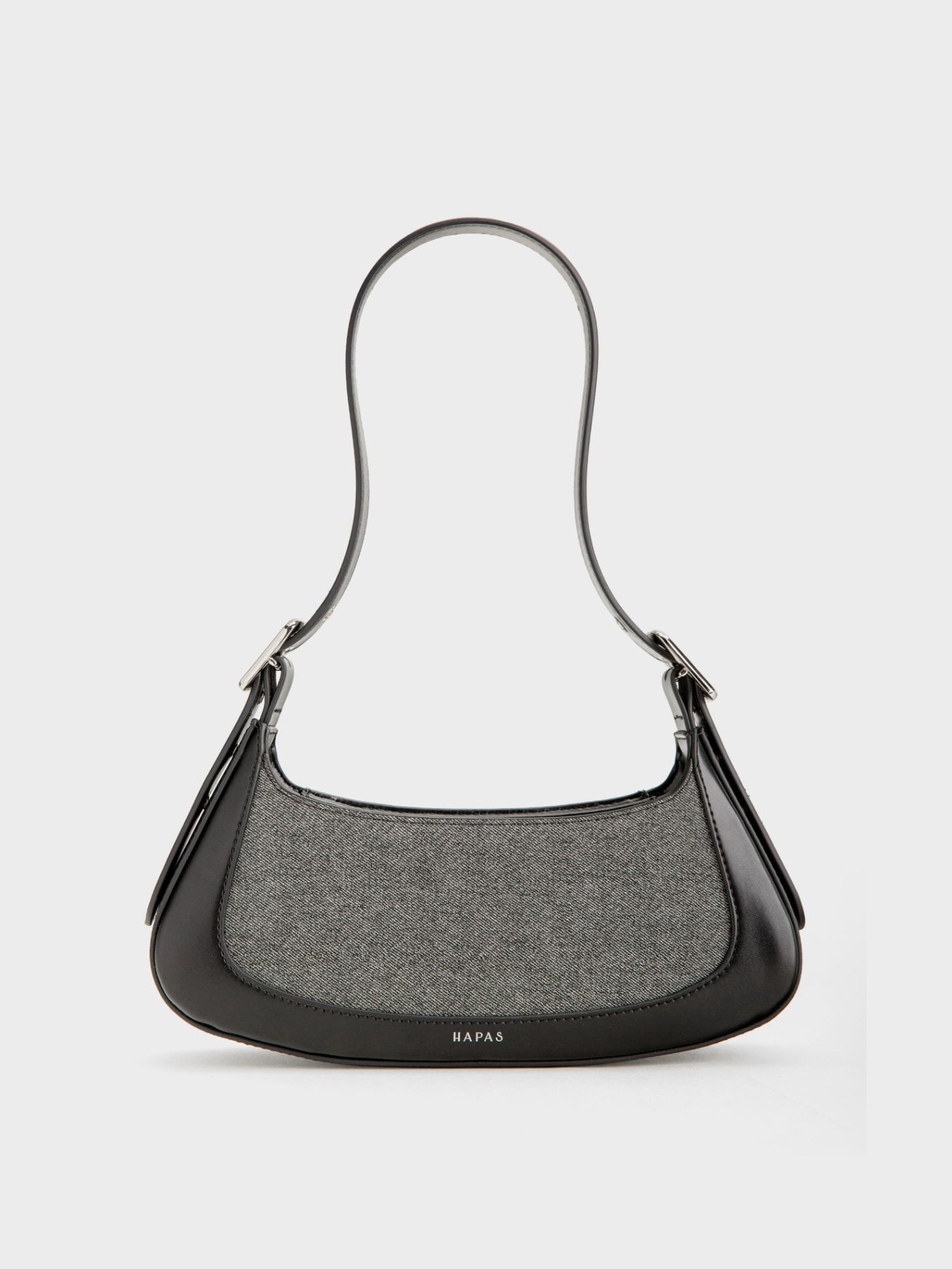  Túi Đeo Vai Khoen Vuông Leather Mix Size 27 