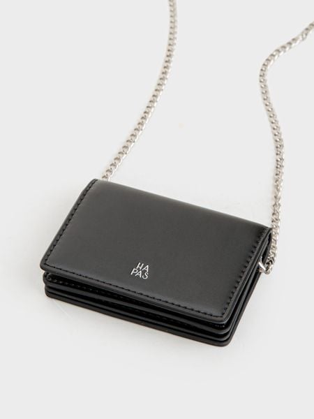 Ví Card Nắp Gập Silver Chain Size 10 - Trắng