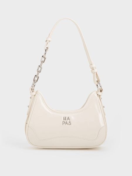 Túi Đeo Vai Quai Xích Lea Chain Size 23 - Trắng