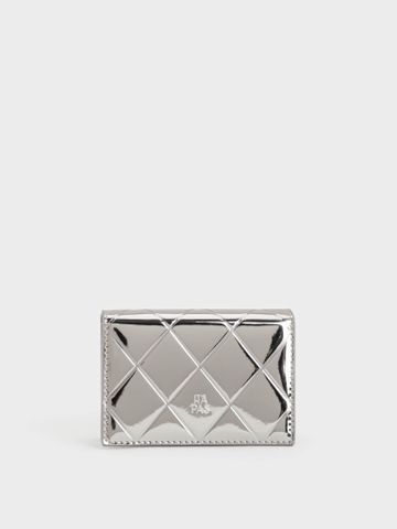 Ví Đeo Chéo Mini Squared Quilted Size 11 - Bạc Gương