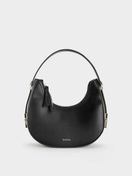 Túi Đeo Vai Hobo Đáy Tròn Size 22 - Đen