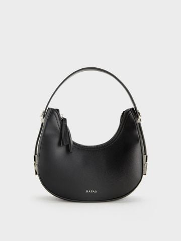 Túi Đeo Vai Hobo Đáy Tròn Size 22 - Đen