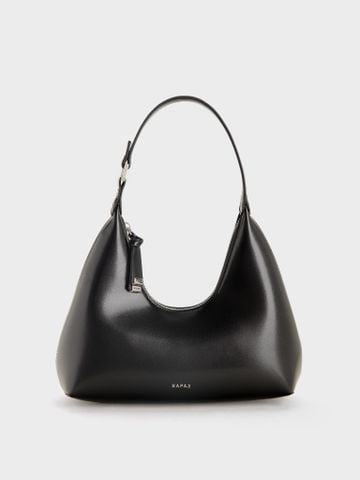 Túi Đeo Vai Khóa Cong Curved Zipper Size 27 - Đen