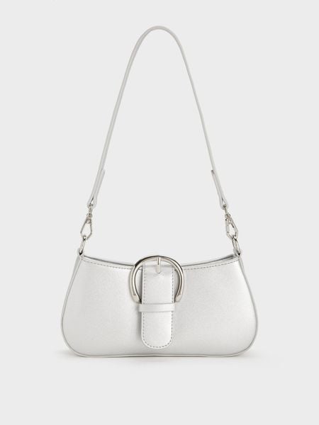 TDV Khóa Tròn Da Mịn - Bạc