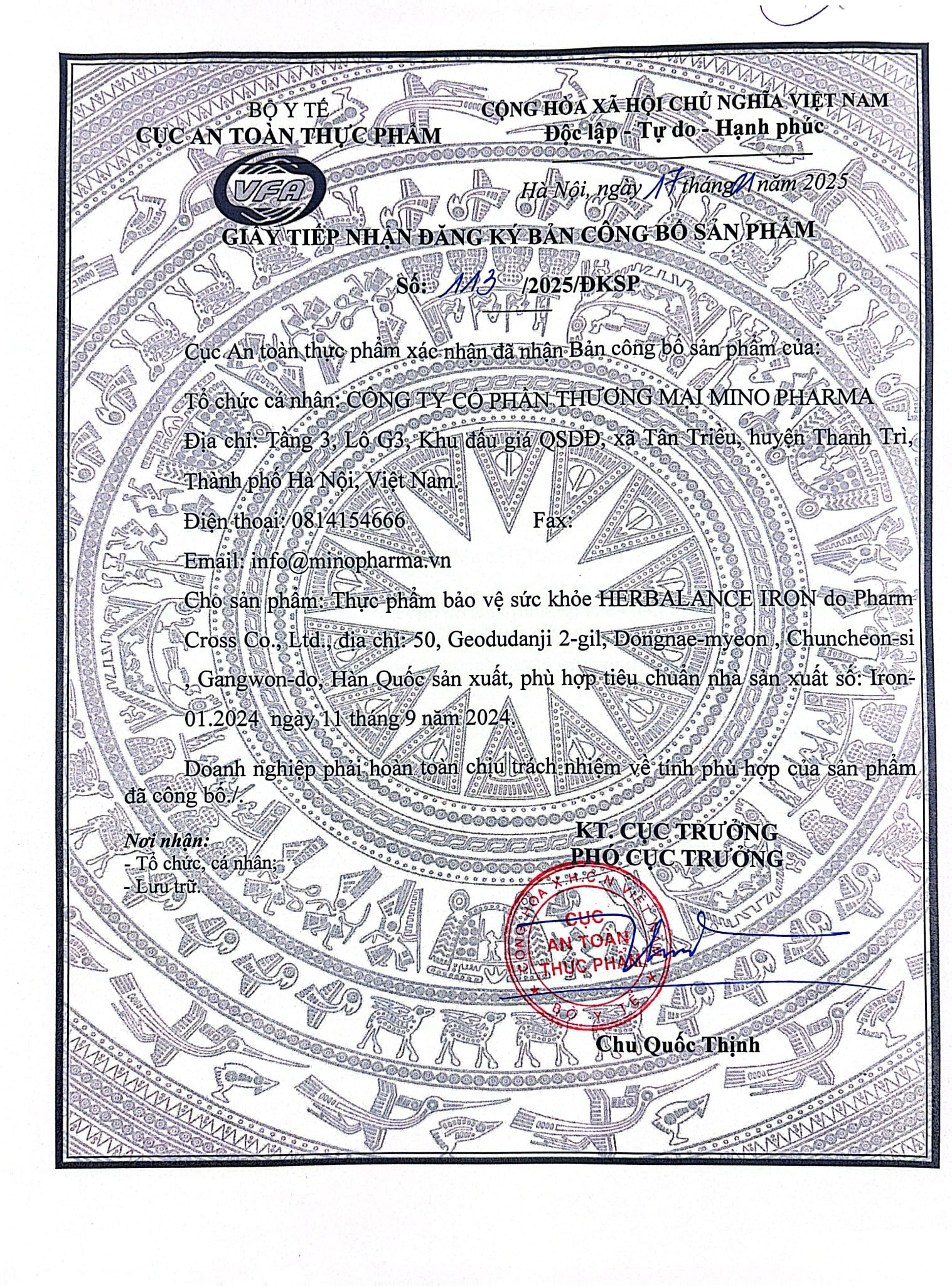 HerBalance Iron - Sắt Lipofer Thế Hệ Mới