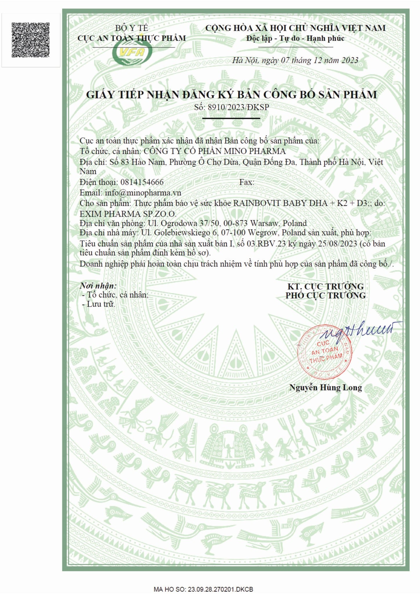 Rainbovit Baby DHA + K2 + D3 - DHA