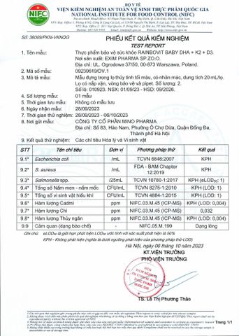  Rainbovit Baby DHA + K2 + D3 - DHA 
