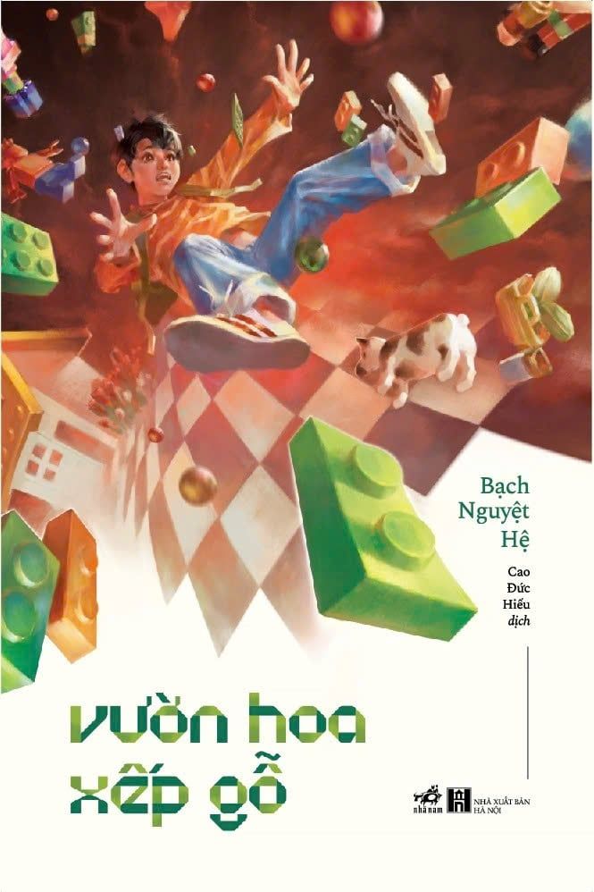  VƯỜN HOA XẾP GỖ 