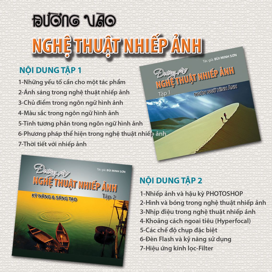  Đường Vào Nghệ Thuật Nhiếp Ảnh - Bộ 2 tập 