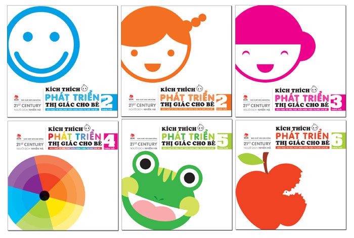 Kích thích phát triển thị giác cho bé - Bộ 6 cuốn 