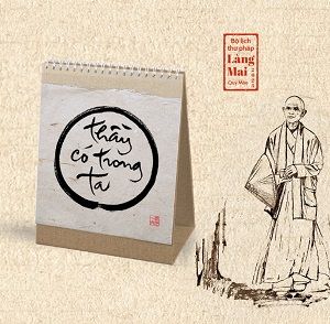  Bộ lịch thư pháp Làng Mai 2023 (để bàn) 