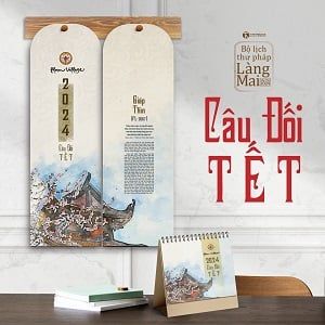  Bộ lịch thư pháp Làng Mai 2024 (treo tường) 