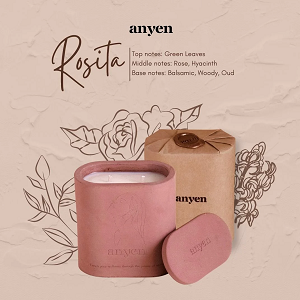  Rosita (scent of Rose de Damas) - ANYEN CANDLE 