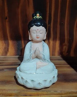  Tượng Bồ Tát gốm sứ - TN74B 
