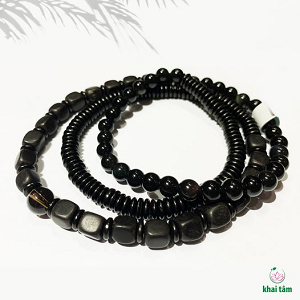  Vòng cổ đá & gỗ mun - TN49 