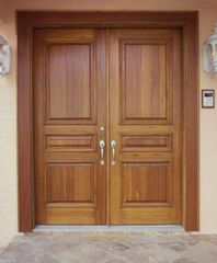 Cửa gỗ 2 cánh gỗ Đỏ Nam Phi cao cấp