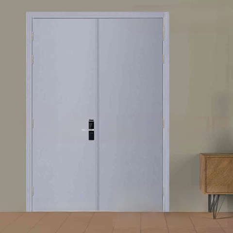 CỬA GỖ CHỐNG CHÁY GCC 2P son xam