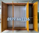 Tủ quần áo 4 cánh vân gỗ và vân gỗ huỳnh