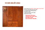 Tủ quần áo 4 cánh vân gỗ và vân gỗ huỳnh