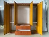 Tủ quần áo 4 cánh vân gỗ và vân gỗ huỳnh