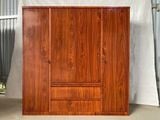 Tủ quần áo 4 cánh vân gỗ và vân gỗ huỳnh