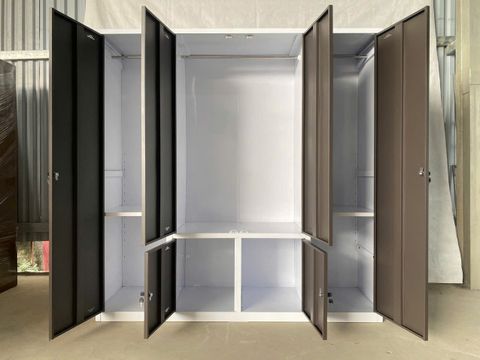 Tủ quần áo 4 cánh trơn, thường, 3D hàn liền