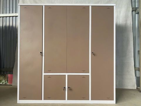 Tủ quần áo 4 cánh trơn, thường, 3D hàn liền