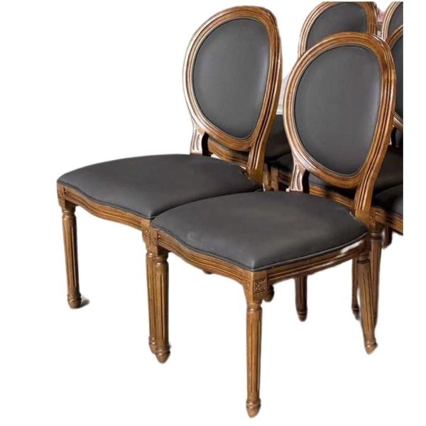  GHẾ LOUIS KO TAY GỖ CAO SU 