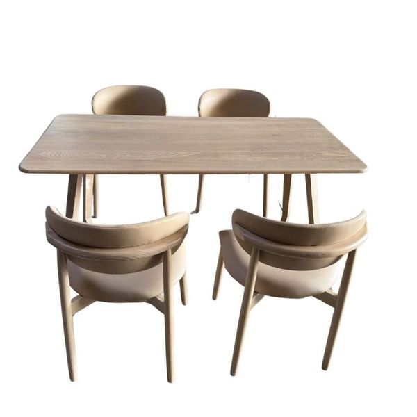  BỘ BÀN ĂN CHÂN V GỖ ASH 