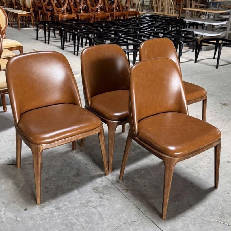  GHẾ GRACE KHÔNG TAY BỌC SIMILI GỖ ASH 