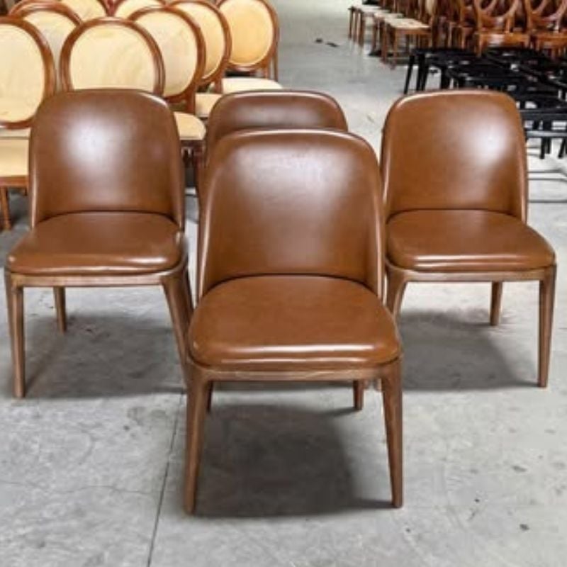  GHẾ GRACE KHÔNG TAY BỌC SIMILI GỖ ASH 