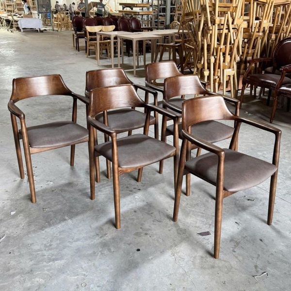  GHẾ HIRO TỰA CAO GỖ CAO SU 